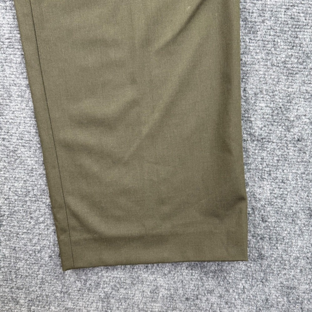 UNIQLO Pants Size XS 24-25W Khaki Wide Leg Pleated Recycled Polyester Men's - Picture 3 of 9